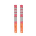 Sumo Stripe Taper Candles, Set of 2