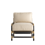 Vintage Bamboo Cube Chair