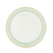 dinner plate green blue and gold border