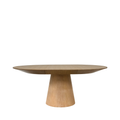 Disc Dining Table, wood round dining table