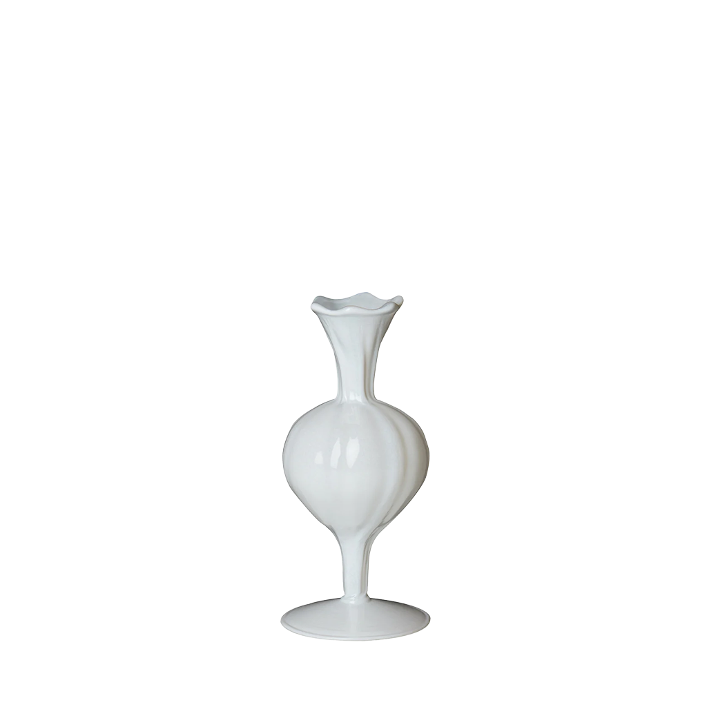 Lizzie Bud Vase, White