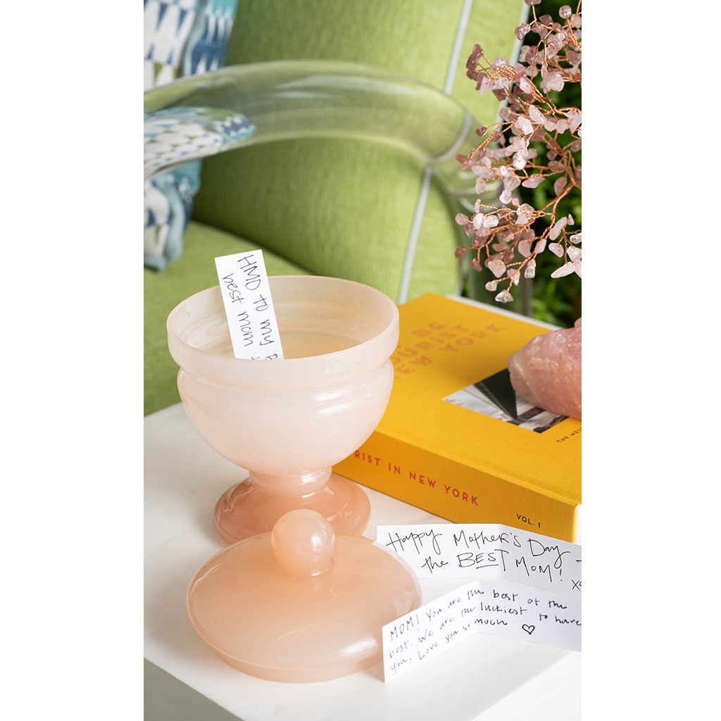 French Opaline Glass Jar