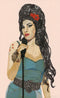 Amy Winehouse Art Print by Brenda Bogart