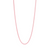 baby pink corded necklace