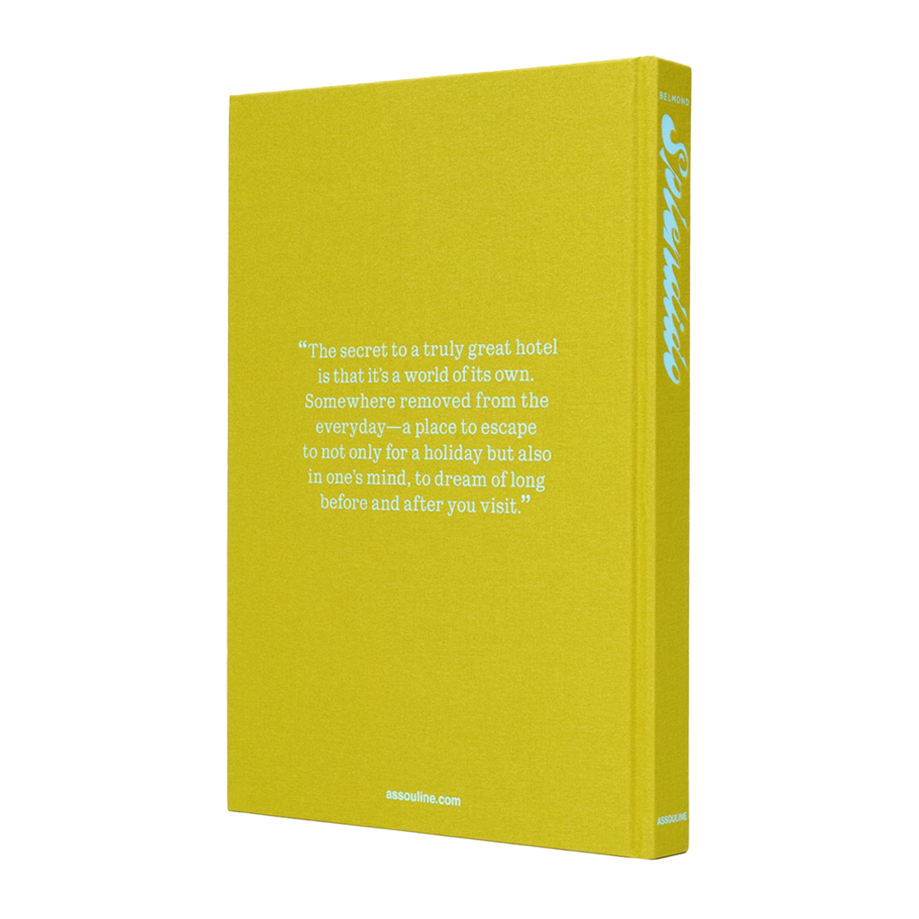 Yellow book with a quote on a white background