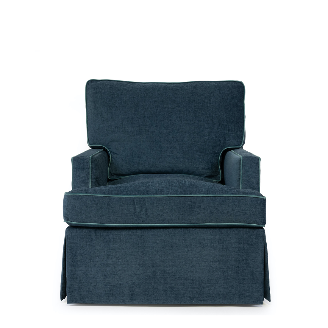 Murphy Chair, Navy With Contrast Welt