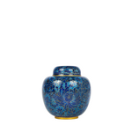 large blue cloisonne vase