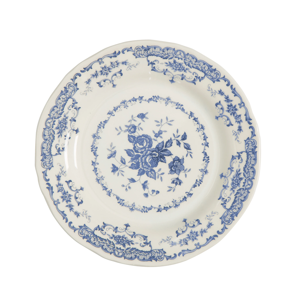 Cobalt Floral Dinner Plate