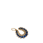 Sapphire Horseshoe Charm