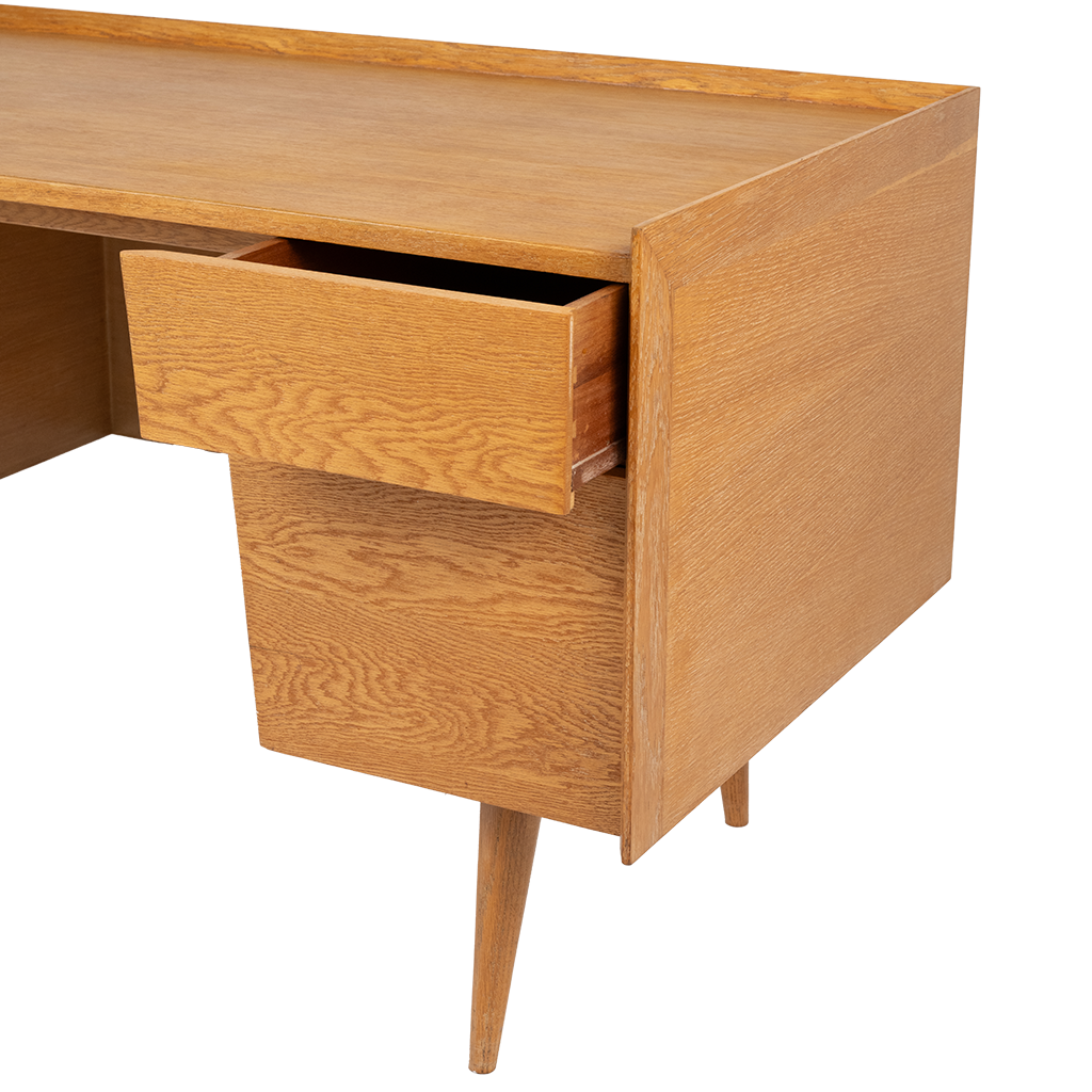 Mid Century White Oak Desk