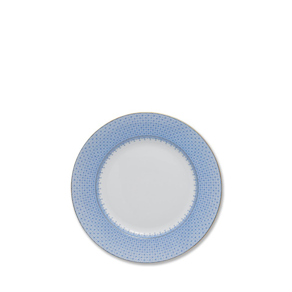 Lace Dessert Plate, Cornflower