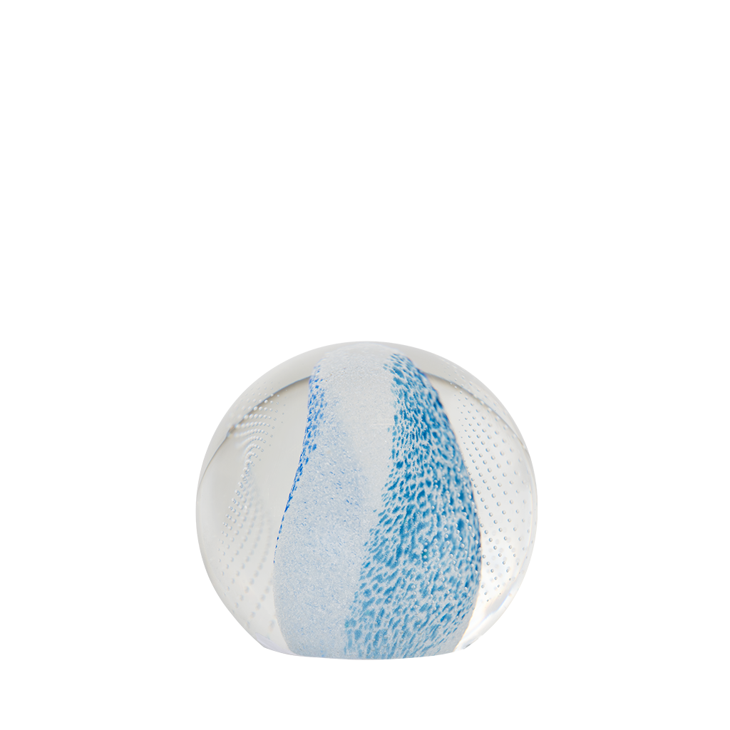 speckled blue front paperweight 