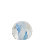 speckled blue back paperweight 