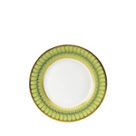 Arcades Green & Gold Dessert Plate