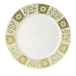 Green Derby Panel Dinner Plate