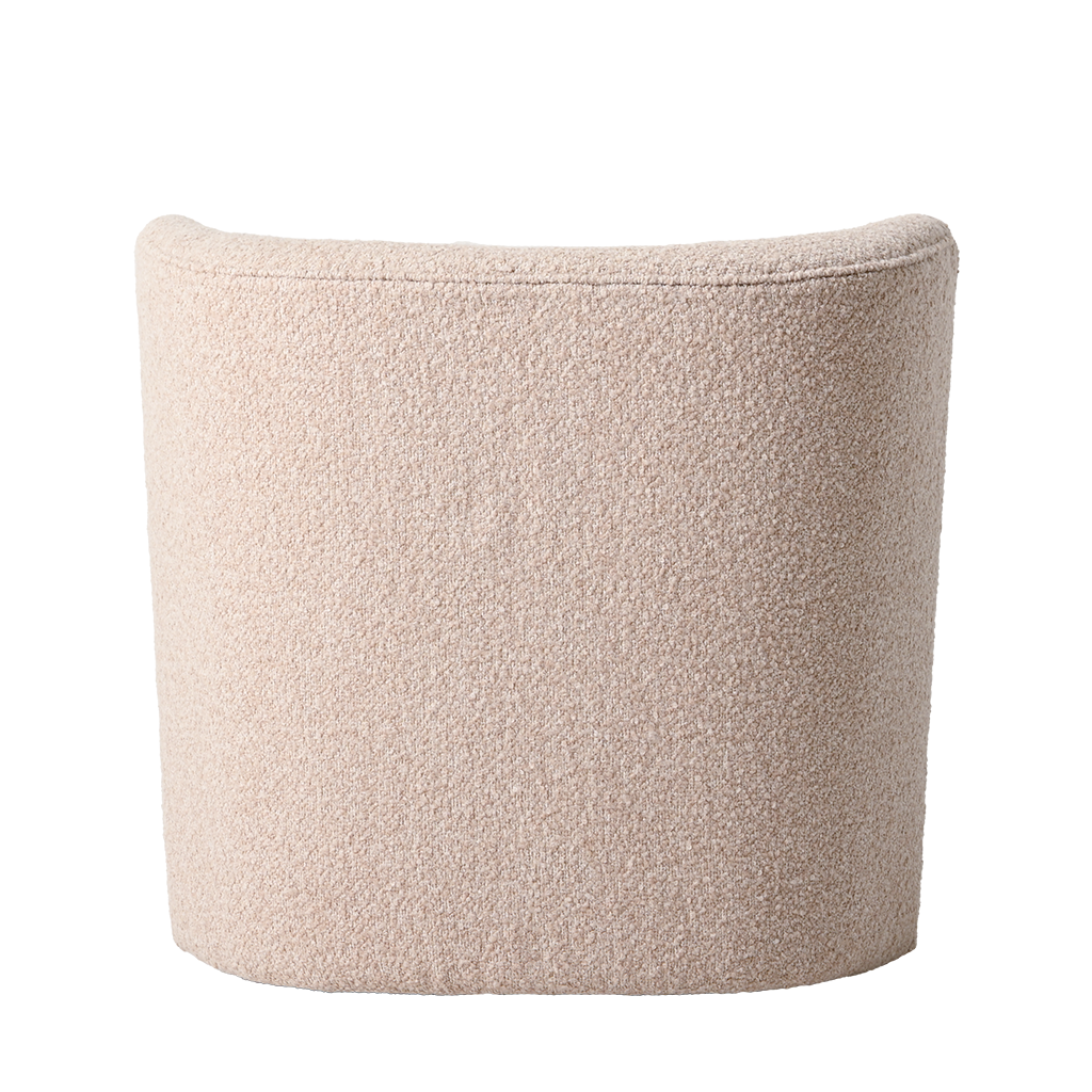 Beige cushion on a white background