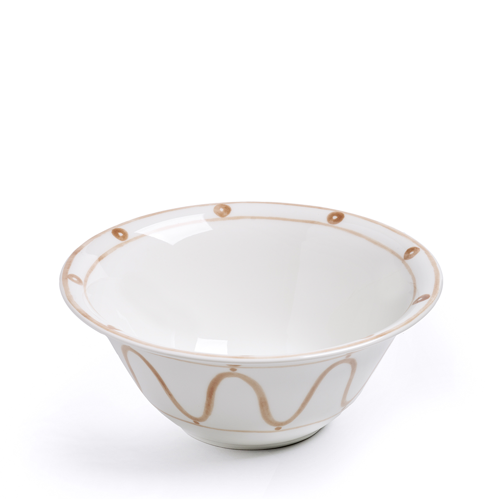 Poros Serving Bowl, Fawn