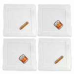 Gentlemen's Cocktail Napkins, Set of 4