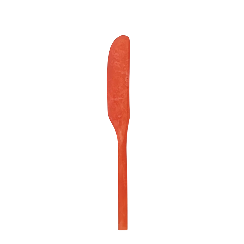 Dark Orange Resin Knife