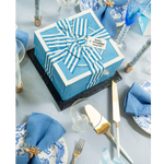 cake with napkin rings 