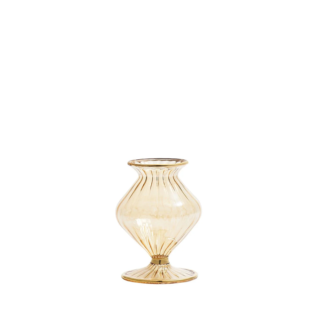 champagne scallop vase