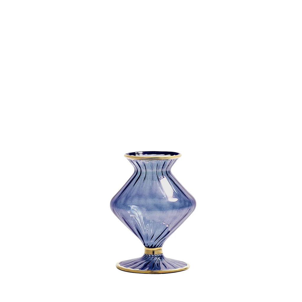 cobalt scallop vase