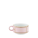 light pink and gold teacup