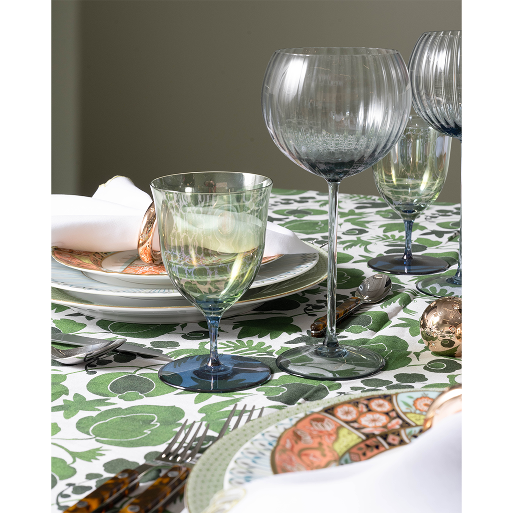 Blue and Green Ombre Water Glass