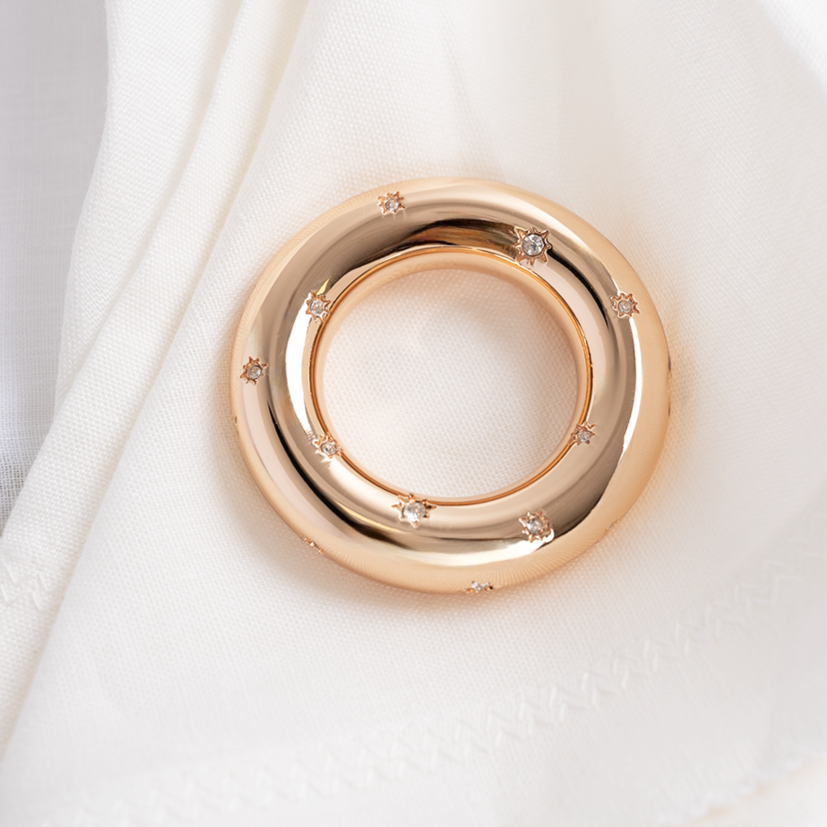 Gold Étoiles Napkin Ring