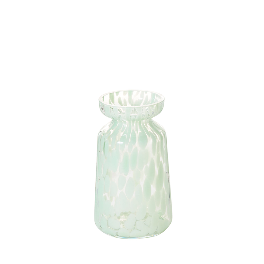 green speckled vase 