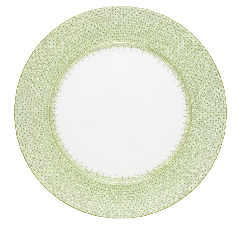 Mottahedeh Lace Charger, Green Apple