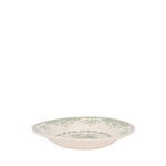 image of ivory plate with floral sage pattern