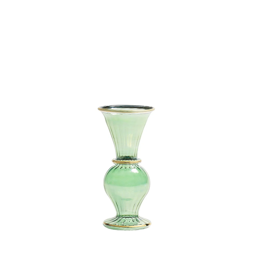 green trumpet vase