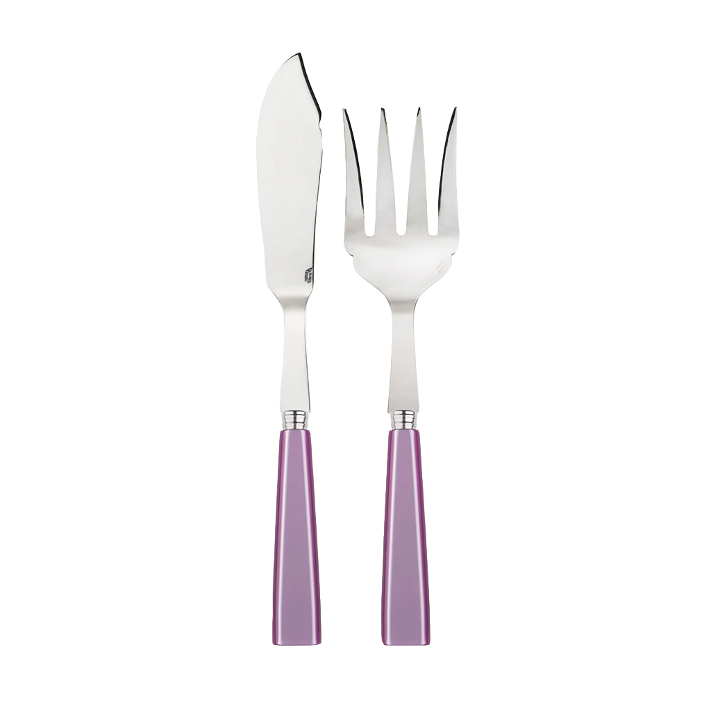 lilac fish serve set