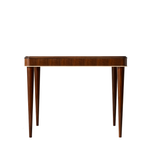 Wooden game table on a white background