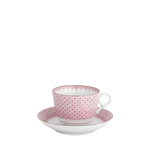 Lace Cup and Saucer, Pink