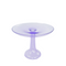 Estelle Colored Glass Cake Stand with Dome, Lavender