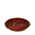 Cinnabar Red Lacquer Plate, The Marriage