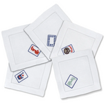 Mahjong Cocktail Napkins, Set of 5