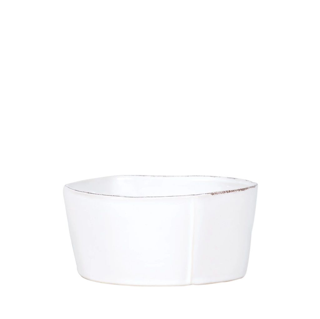 medium white serving bowl