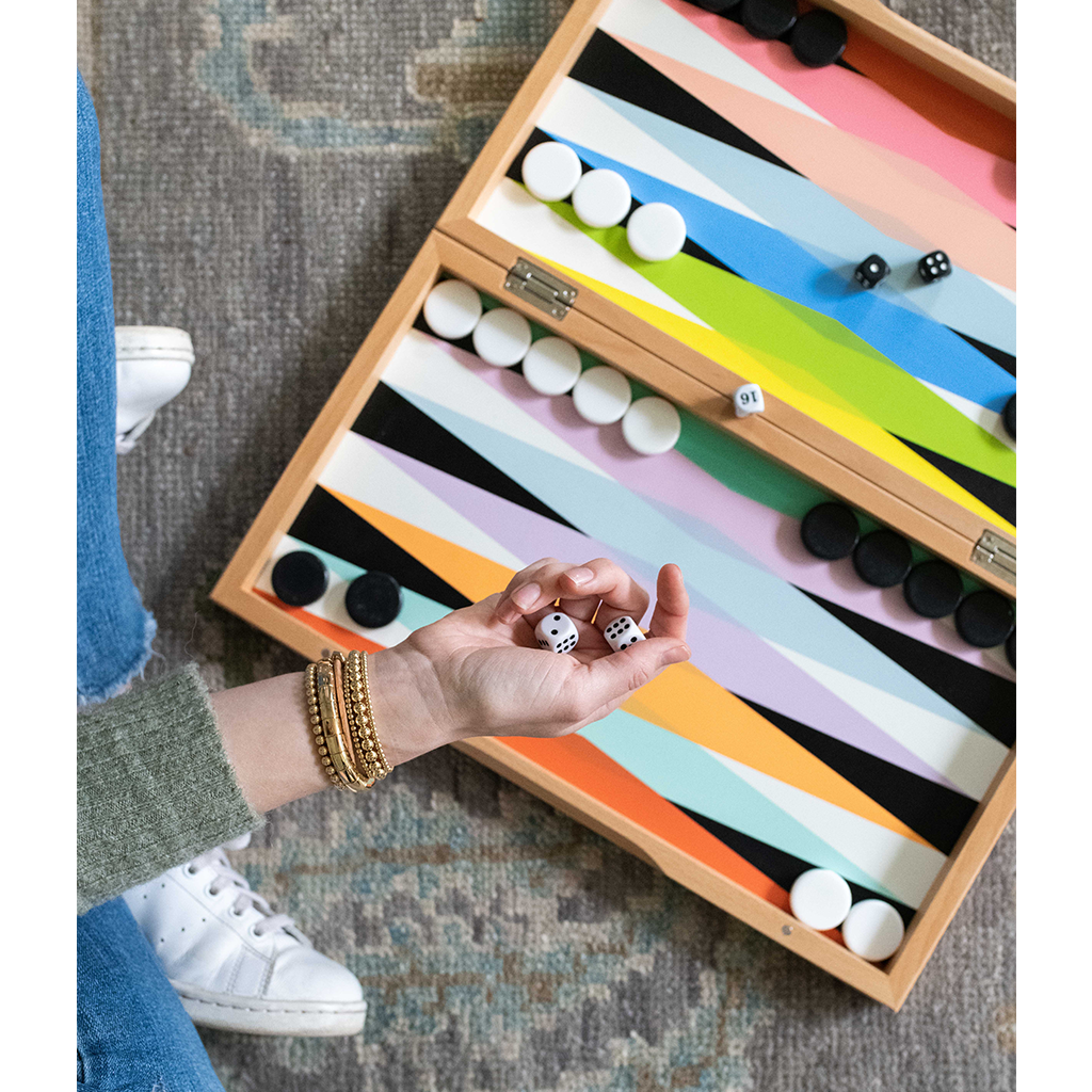 Multicolor Backgammon Set