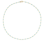 Turquoise Enamel Bead Chain