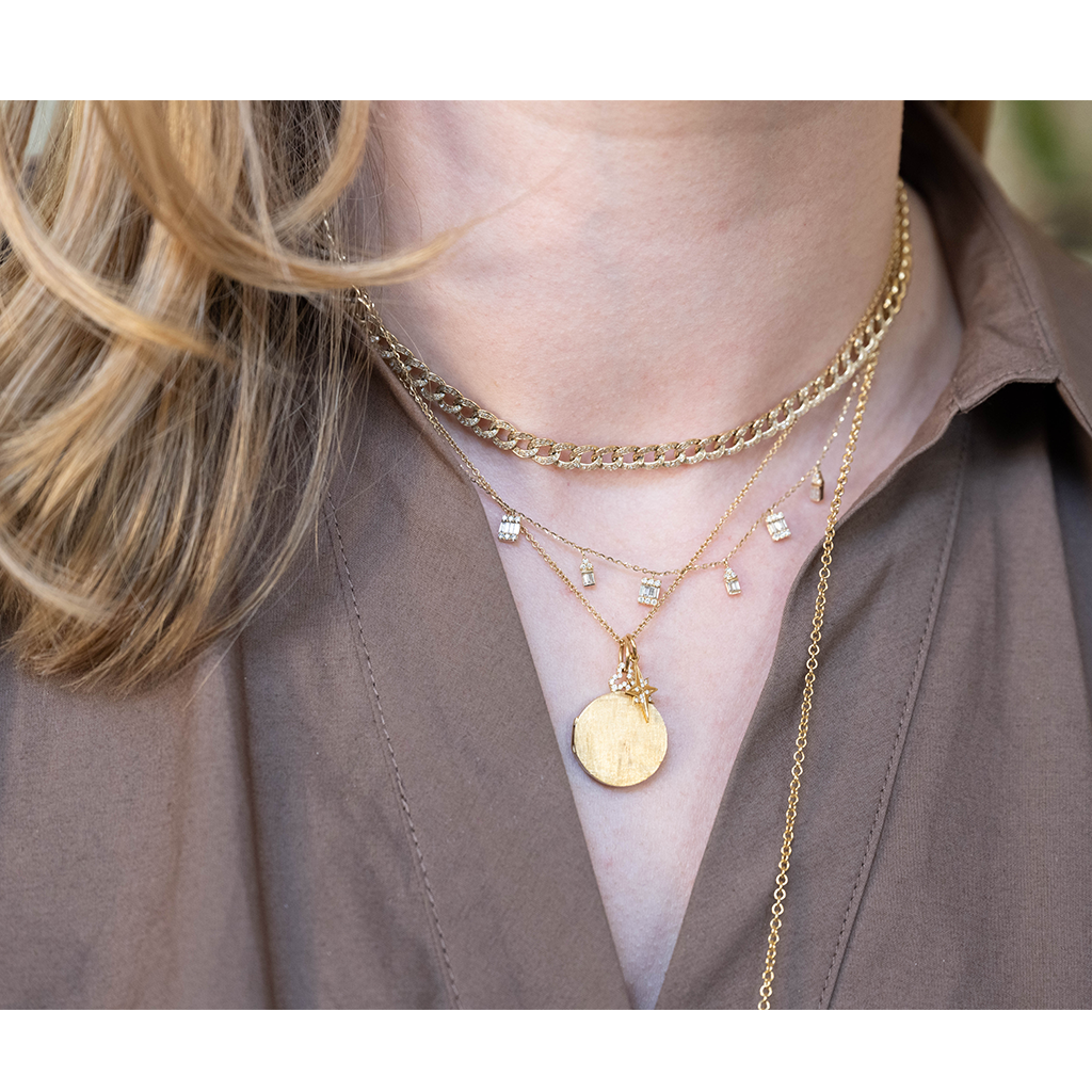 pendant, chain and diamond necklaces