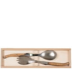 Olive Wood Salad Serve Set