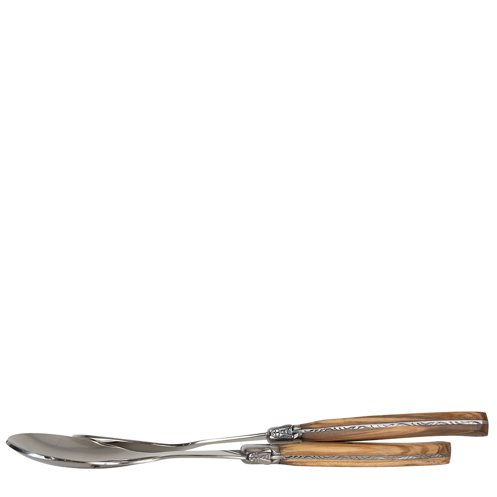 Olive Wood Salad Serve Set