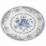 Cobalt Floral Oval Platter