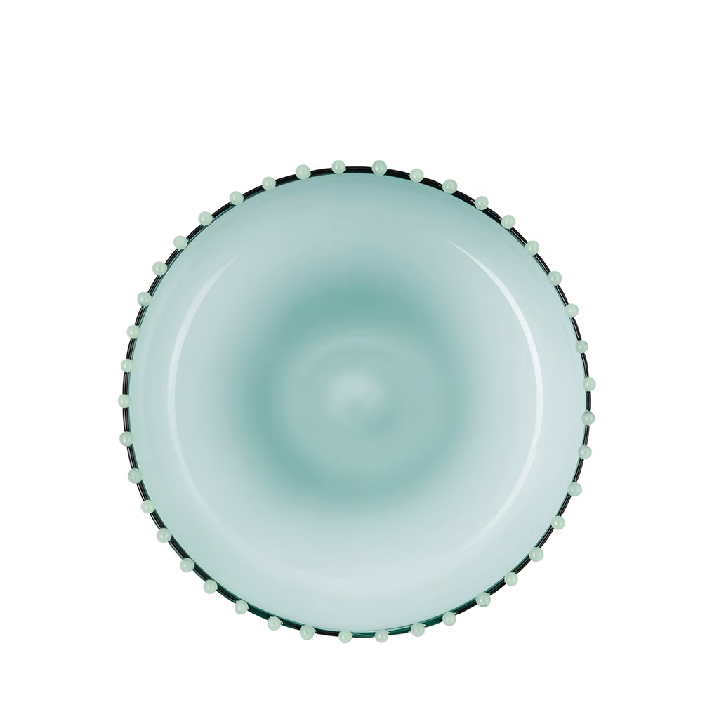 Green glass Serving Platter or Catch All Dish