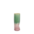 green and pink distorted vase