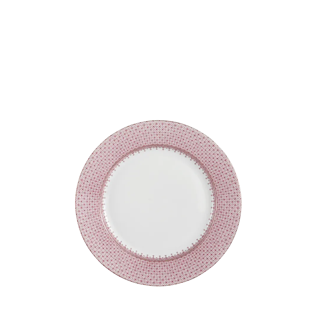 Lace Dessert Plate, Pink