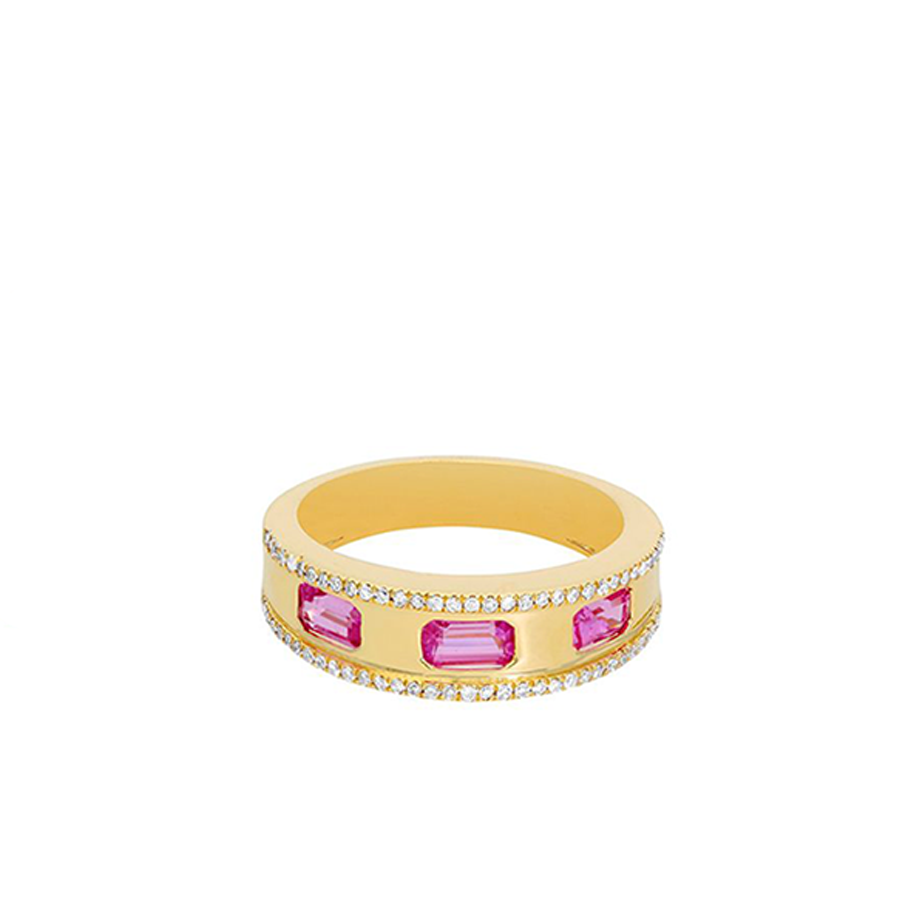 Pink Sapphire Cigar Band